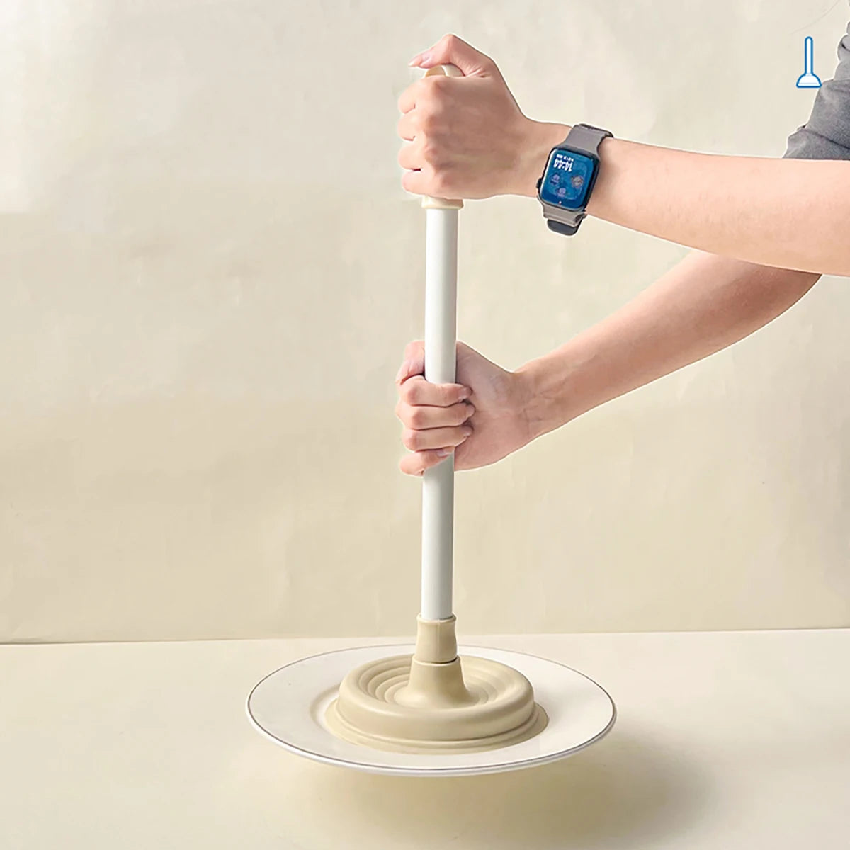 High-Pressure Long Handle Toilet Plunger - Efficient Drain Cleaner Tool