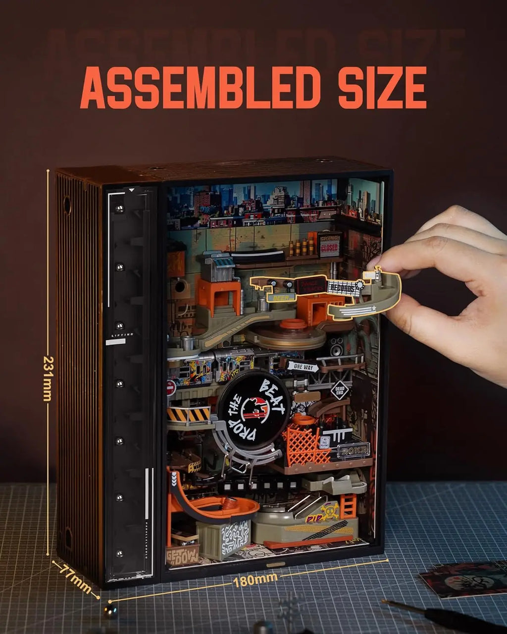 Robotime Rokr Marble Run Hip-Hop Street Diorama Model Kit