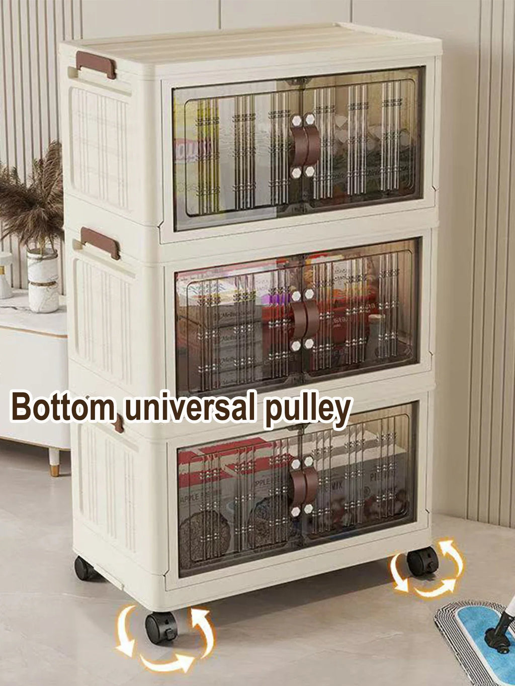 Eco-Friendly Large Capacity Folding Storage Cabinet - Space Saver