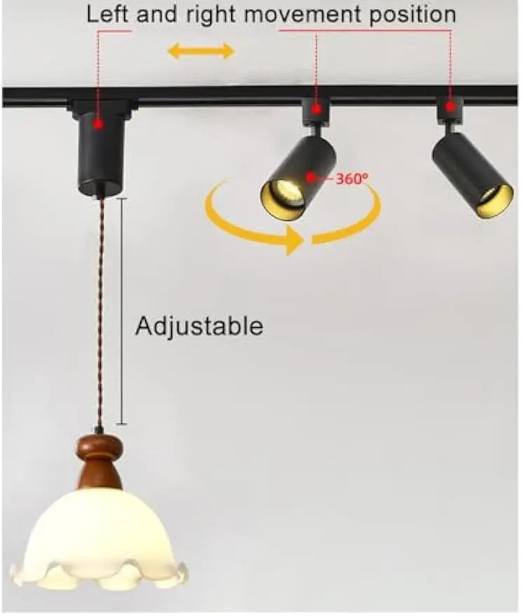 360° Rotatable Pendant Light Chandelier for Dining Room & Interior Decor