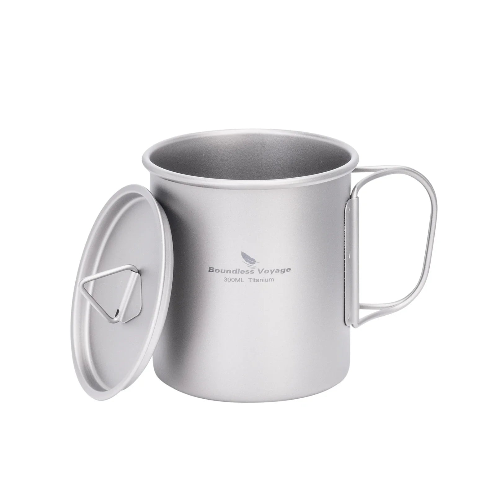 Titanium Camping Mug with Lid - Stackable & Durable Travel Cup