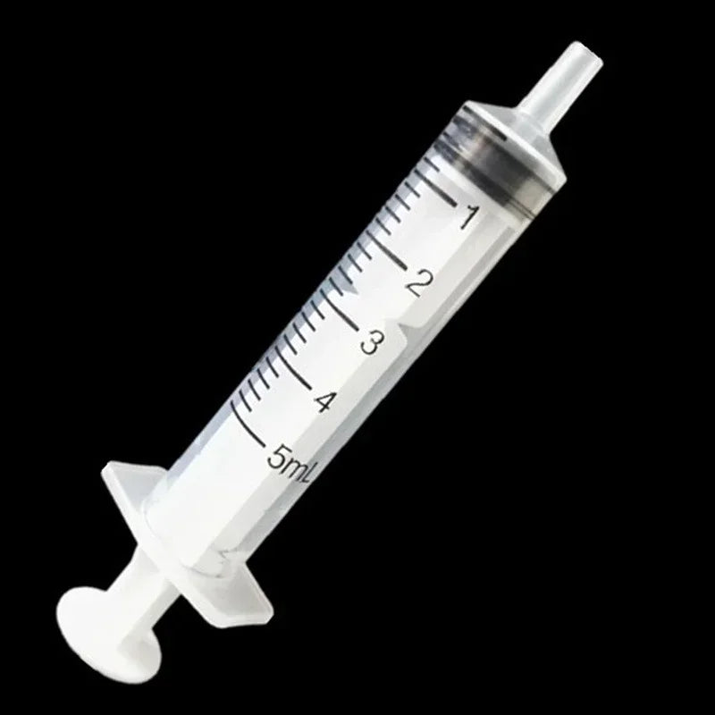 10 Pack 5ml Disposable Plastic Syringes for Nutrient Measurement