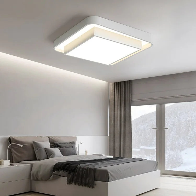 Modern Dimmable LED Flush Mount Ceiling Light for Home & Kitchen