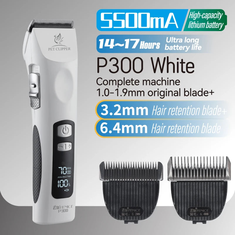 Fenice Cordless Rechargeable Pet Clipper - Professional Grooming Tool