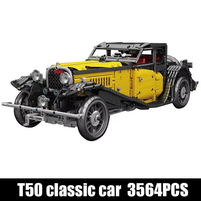MOULD KING Motorized T50 Classic Car Building Blocks Set