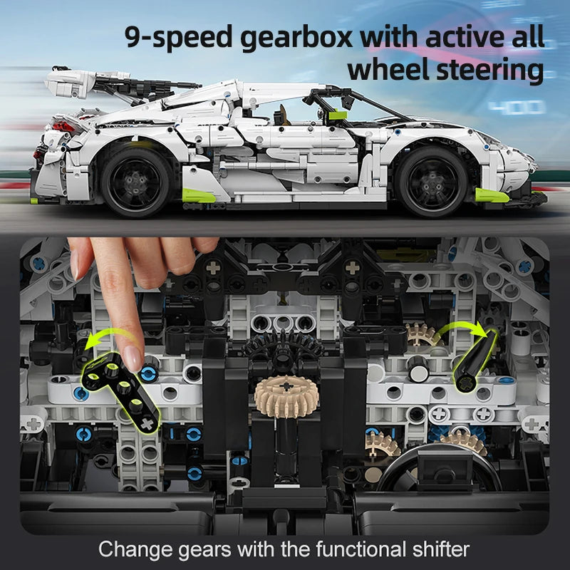 Cada 1:8 MOC Supercar Building Blocks - Ultimate Racing Experience