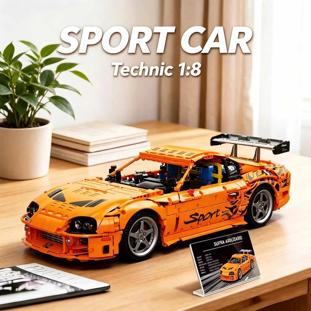 MOULD KING 4508 PCS Super Sports Car Building Blocks A80 Model Kit