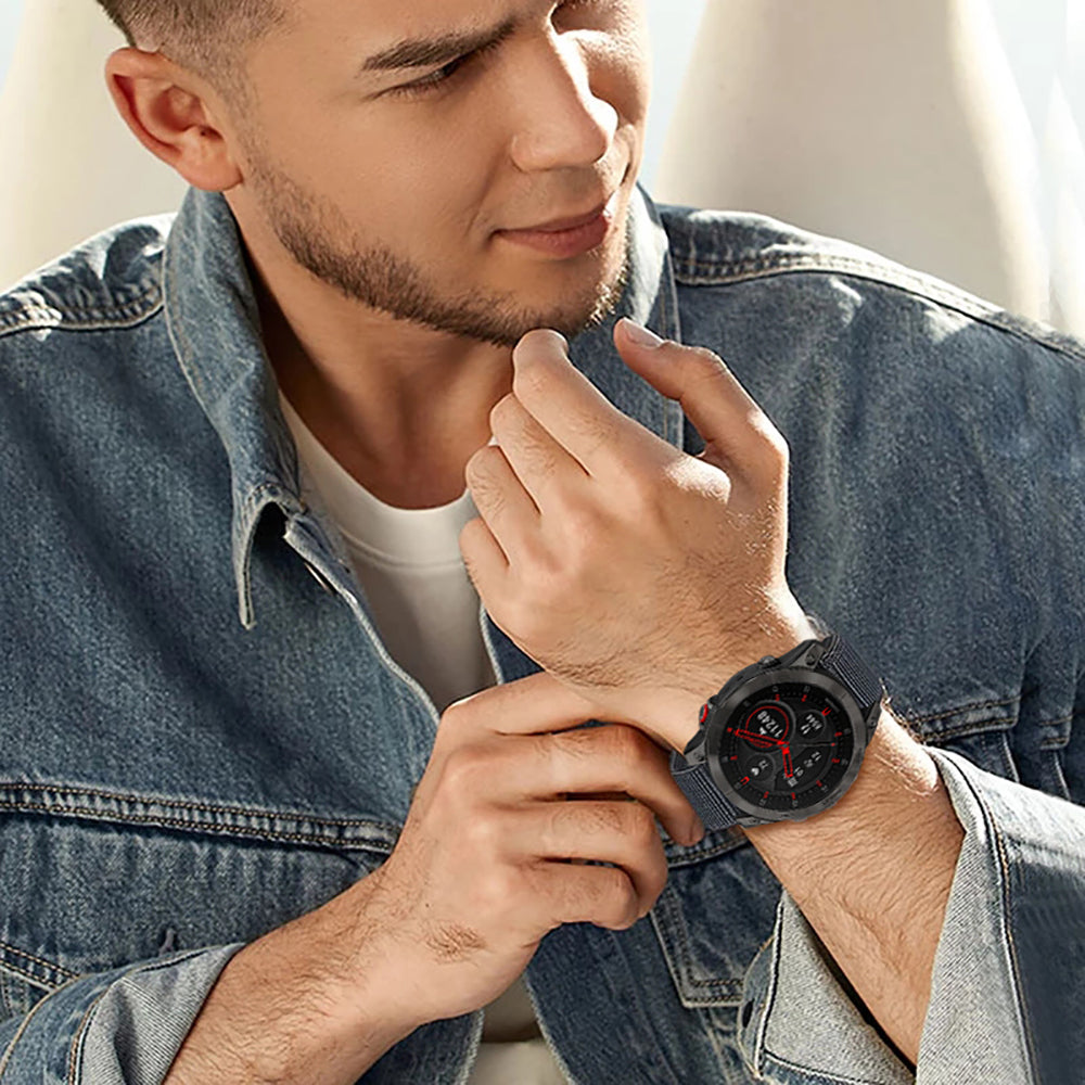 Durable Nylon Watch Strap for Garmin Fenix 7/6X Pro & More