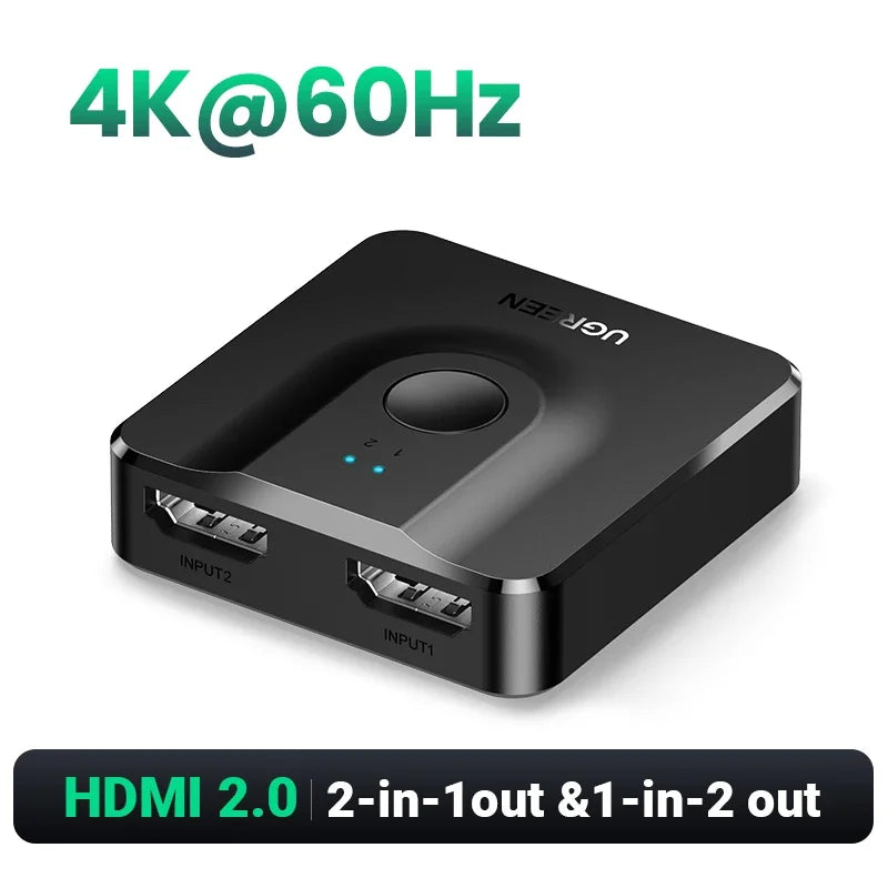 UGREEN 4K Bi-Directional HDMI Switch for Ultimate Gaming & TV