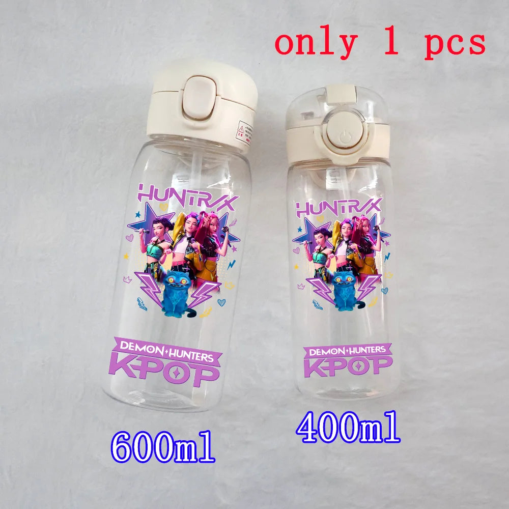 K-Pop Large Capacity Water Bottle - 400ML to 600ML for Fans