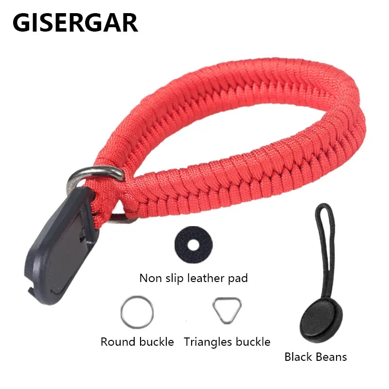 Adjustable Hand-Braided Camera Wrist Strap for Nikon, Canon, Sony