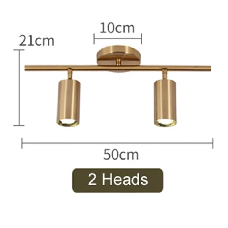 Elegant GU10 LED Track Light Fixture - Contemporary Ceiling Spotlight