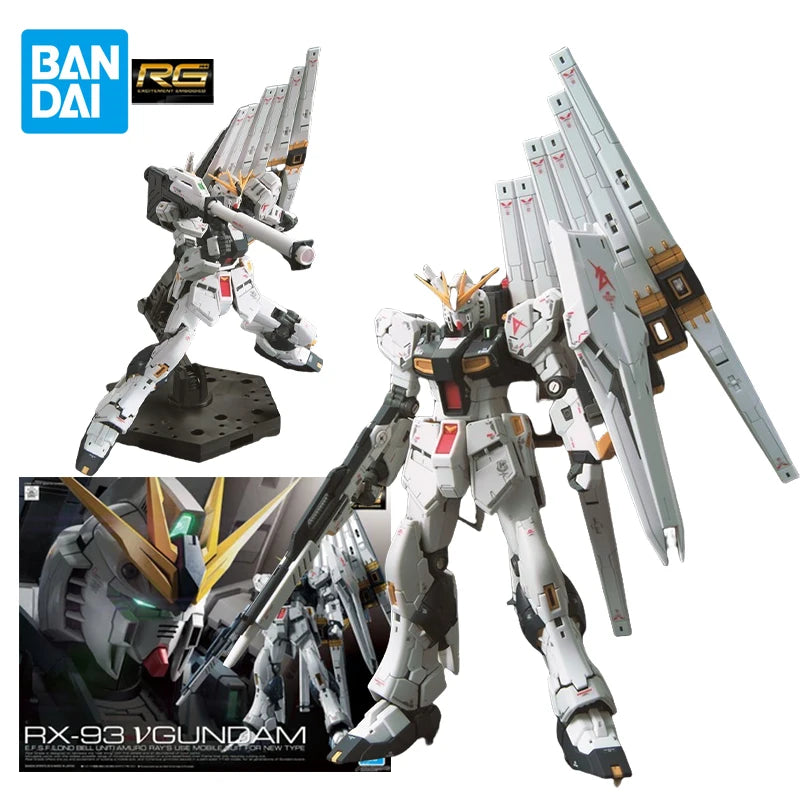 Bandai RG RX-93 V GUNDAM Model - Stunning Anime Collectible