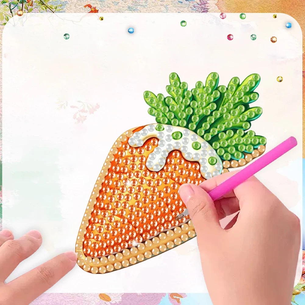Easter DIY Diamond Painting Refrigerator Magnet Kit - Craft Set