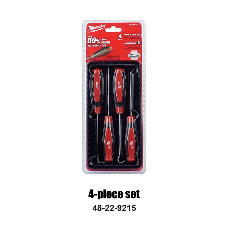 Milwaukee 4-Piece Hook & Pick Set - Durable Alloy Steel Tools