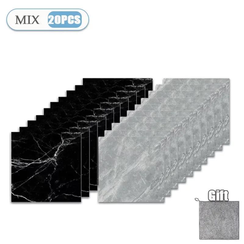 Thickened Self-Adhesive Marble Tile Stickers - Waterproof & Durable