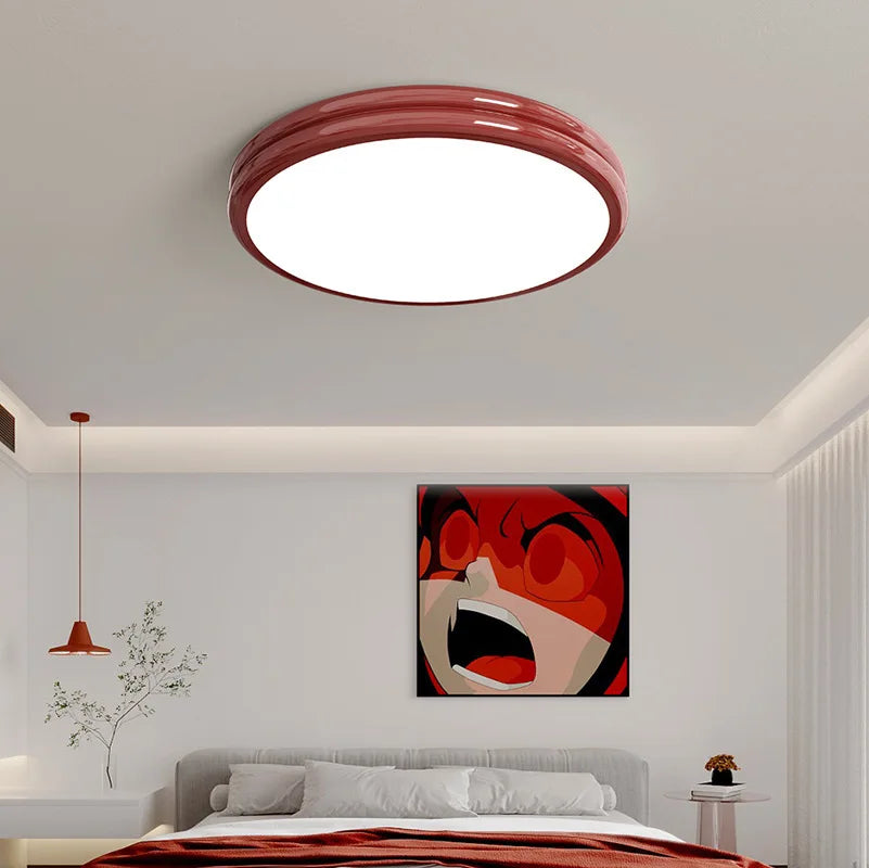 Ultra Thin Modern Round LED Ceiling Light Fixture - Multi-Color Chandelier
