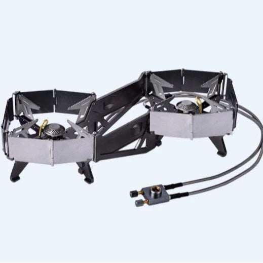 BRS-32 Double Burner Gas Stove - Ultimate Portable Cooking Power