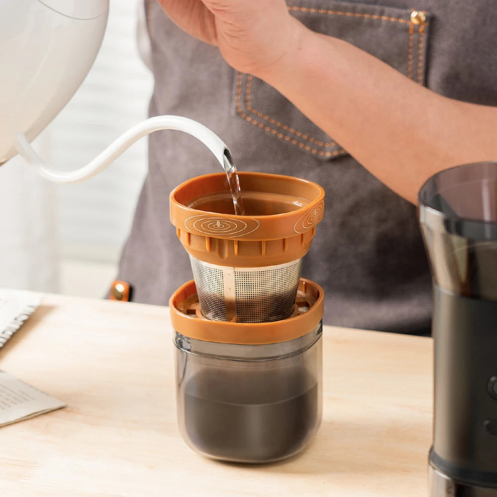 iCafilas Portable Electric Coffee Grinder & Mini Dripper - Travel Ready