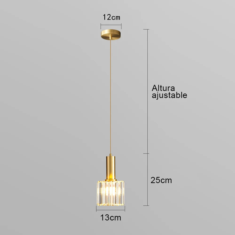 Elegant Crystal LED Pendant Light - Modern Chandelier for Any Space