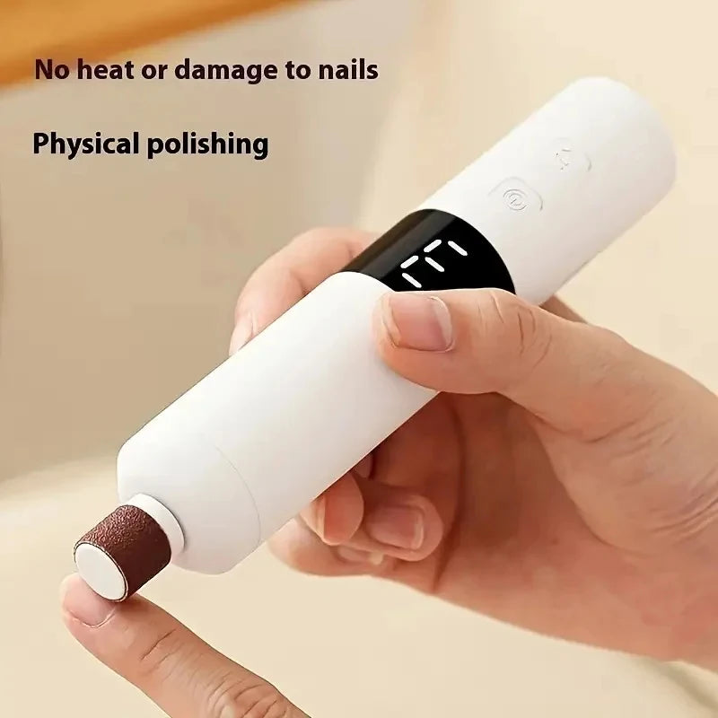 3-Speed Electric Manicure Pedicure Kit with LCD Display & 16 Heads