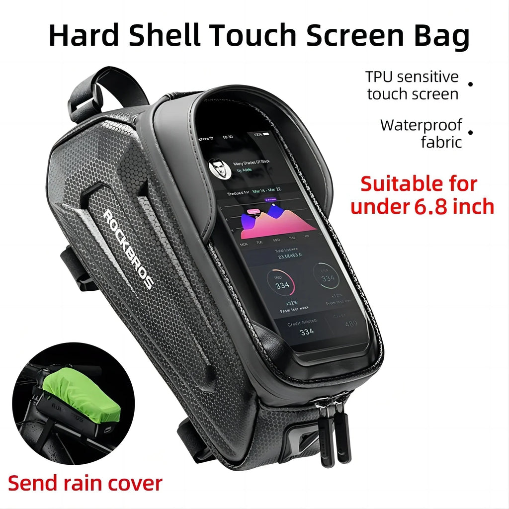 ROCKBROS Waterproof Bicycle Bag for 6.5" Phones - Touch Screen & Reflective