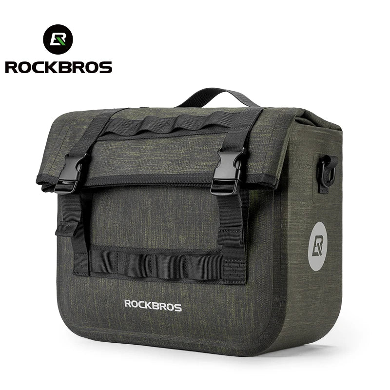 ROCKBROS 15L Versatile Bicycle Front Saddle Bag - Durable & Stylish
