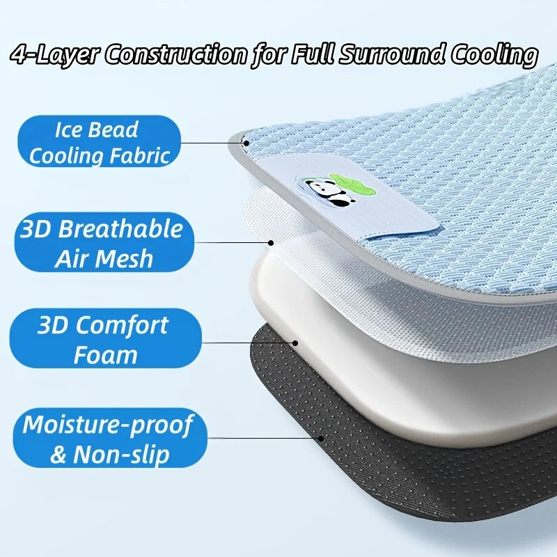 Cooling Pet Bed Mat - Breathable and Washable for Dogs & Cats
