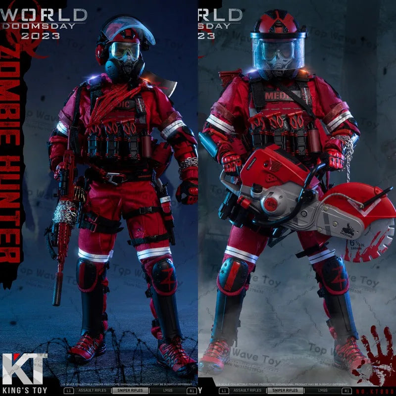 12-Inch Zombie Hunter Action Figure - Highly Movable Soldier Model