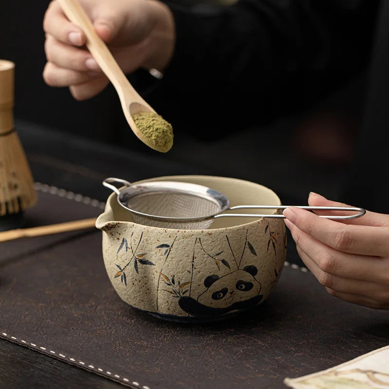 Exquisite Bamboo Matcha Set - Bowl, Whisk & Tea Tools Gift