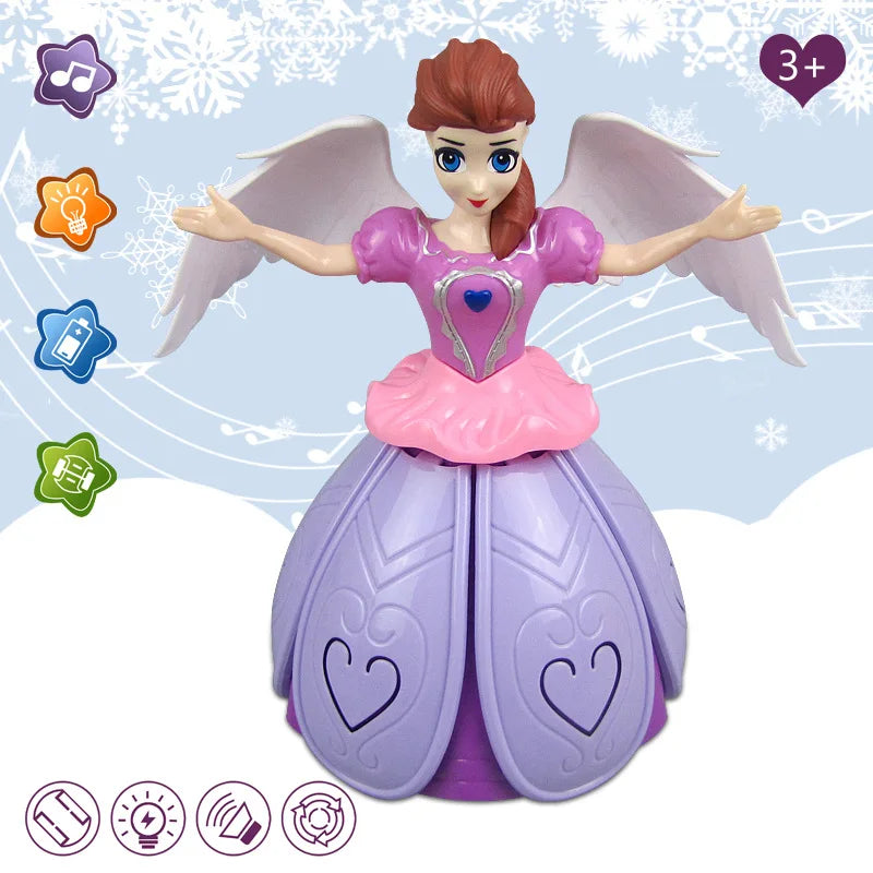 Princess Elsa Light-Up Dancing Doll with Music & Spinning Action