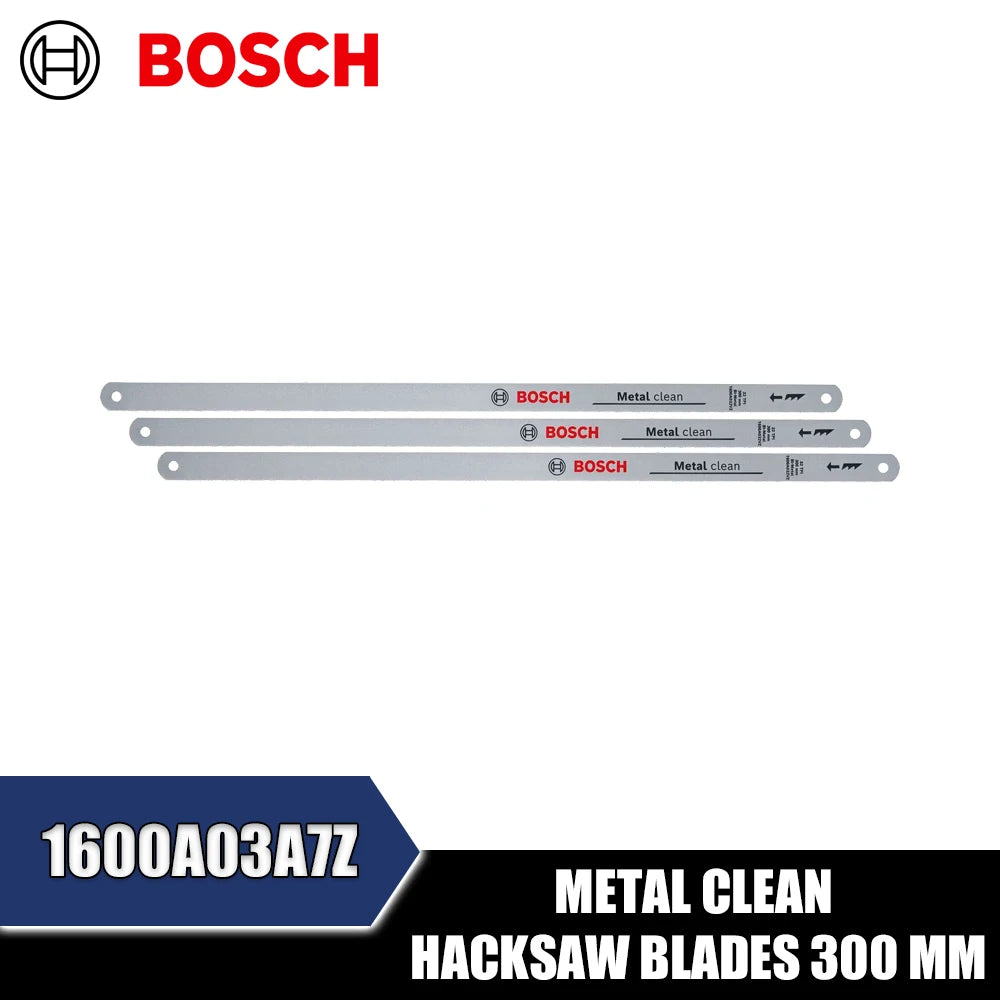 Bosch Metal Clean Hacksaw Blades (150mm & 300mm) - Durable Precision Cutting