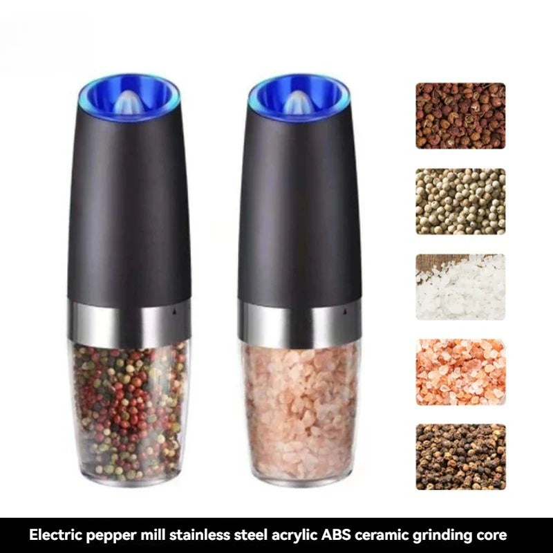 Automatic Electric Pepper Grinder – Adjustable Stainless Steel Mill