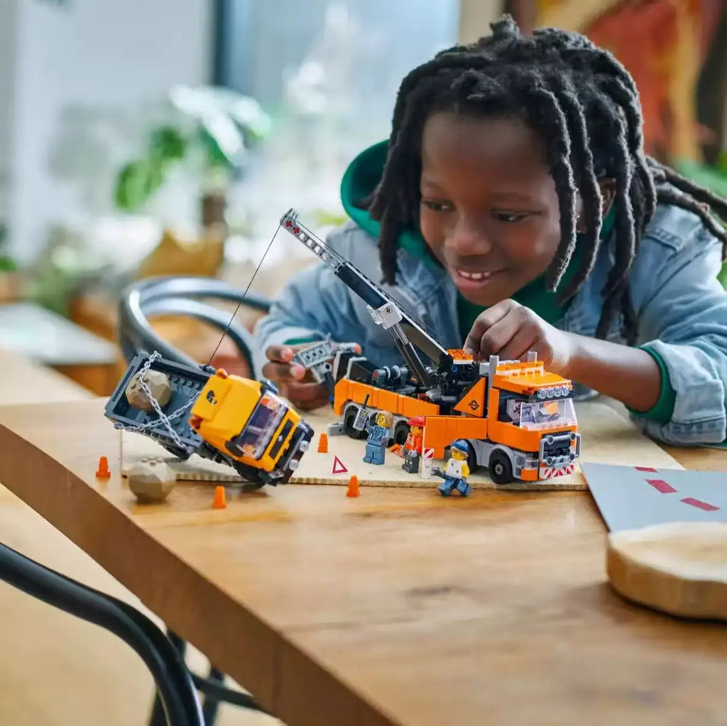 City Series Heavy Tower Crane Truck - Perfect Gift for Kids & Adults