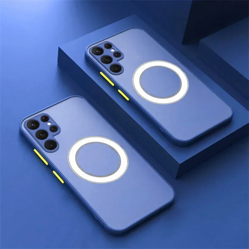 Matte Hard Case for Samsung Galaxy S21/S22/S23 with MagSafe Compatibility