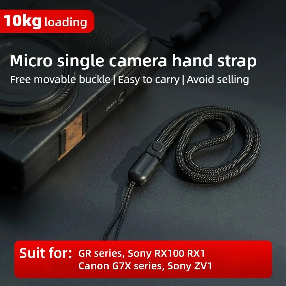 Durable 10kg Micro Camera Wrist Strap for Sony, Canon & Fuji