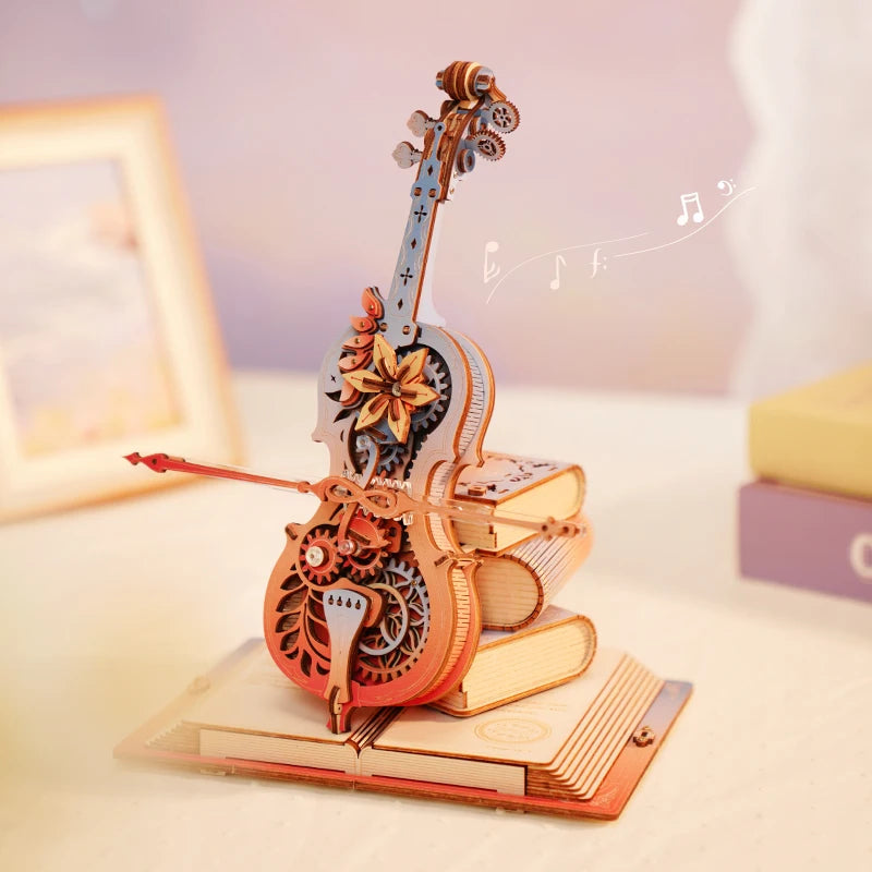 Robotime Rokr 3D Wooden Symphony Music Box - Unique Gift for All Ages