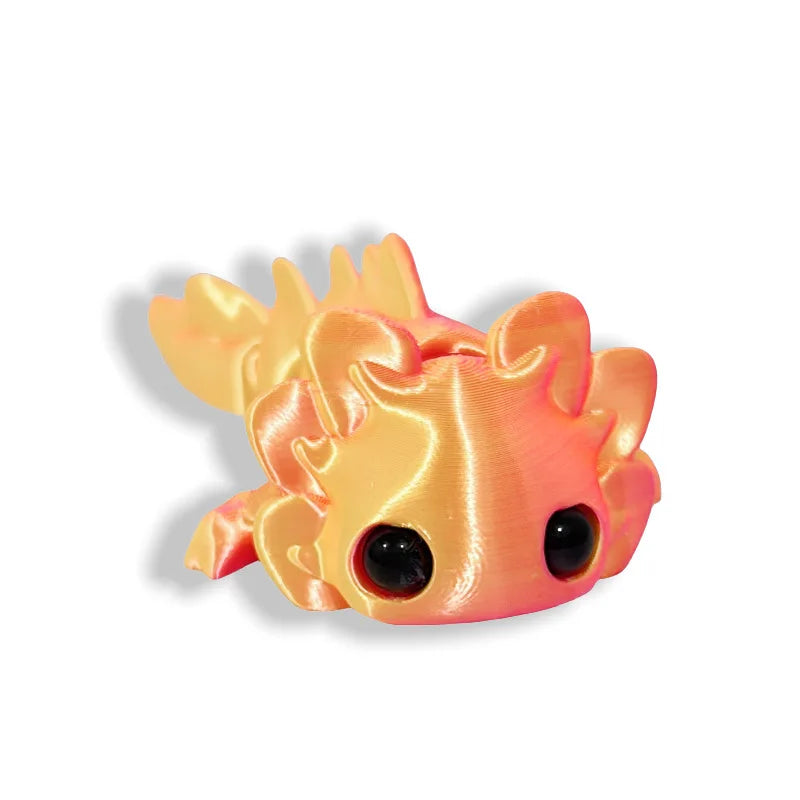 3D Printed Salamander Figures - Movable Toys for Kids & Home Decor