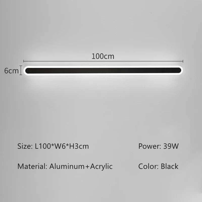 Smart LED Linear Wall Light - Dimmable & App Controlled Sconce