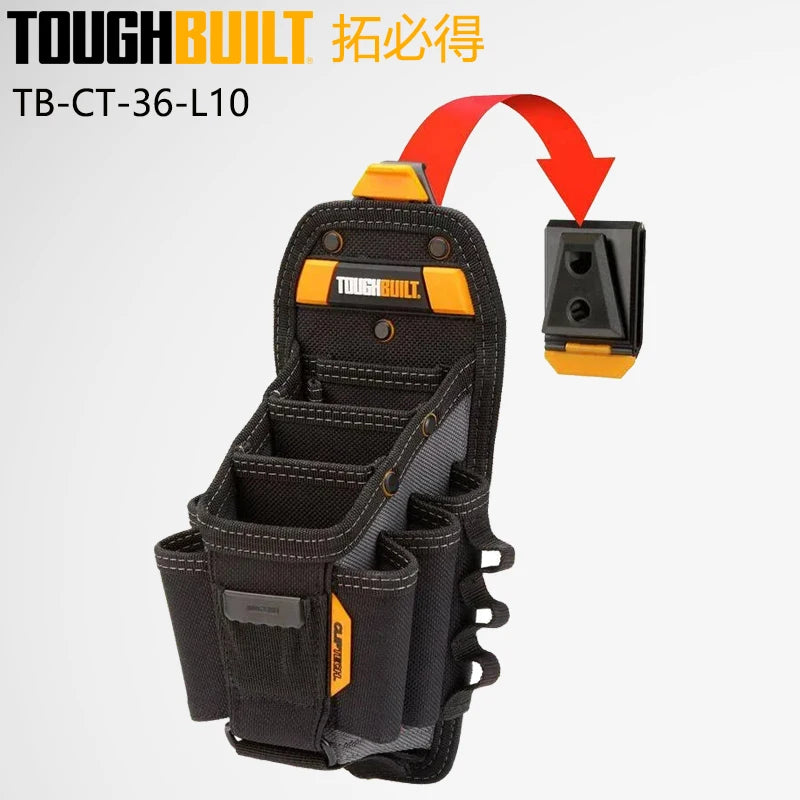 TOUGHBUILT Multi-Functional 10 Pocket Tool Kit with Adjustable Pockets