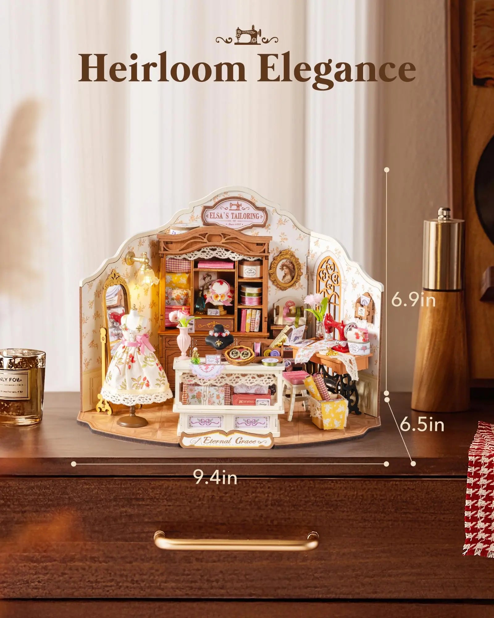 Robotime Elsa's Victorian Tailoring DIY Miniature House Kit