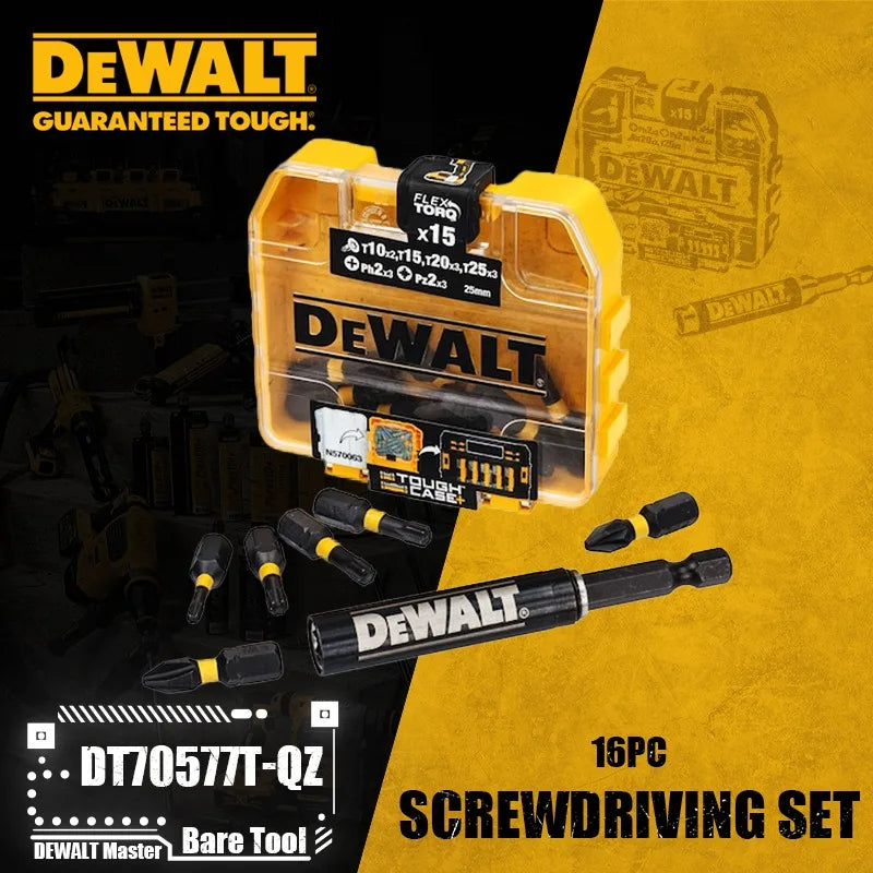 DEWALT 16PC Extreme FLEXTORQ Screw Driving Set - Durable & Efficient