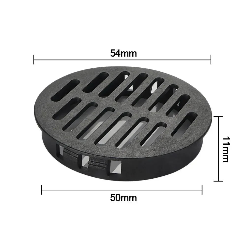 4Pcs Round Plastic Louver Vent Cover for Cabinet & Furniture
