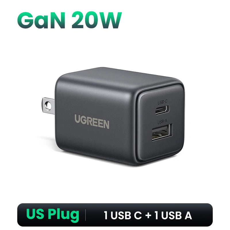 UGREEN 30W GaN USB-C Charger - Rapid Compact Power for All Devices
