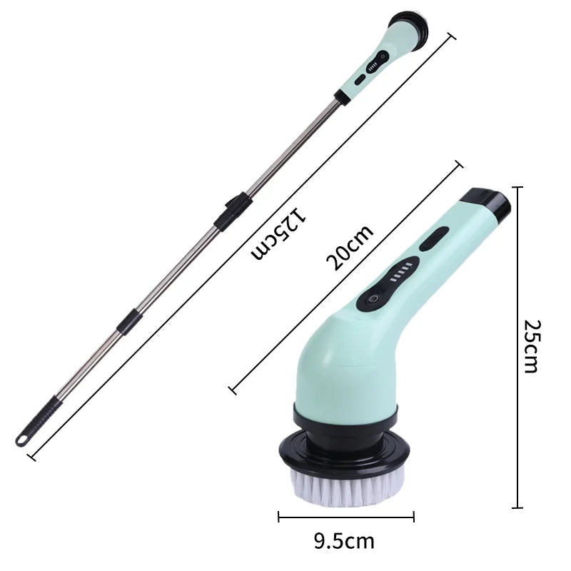 9-in-1 Electric Spin Scrubber | Effortless Multi-Surface Cleaning