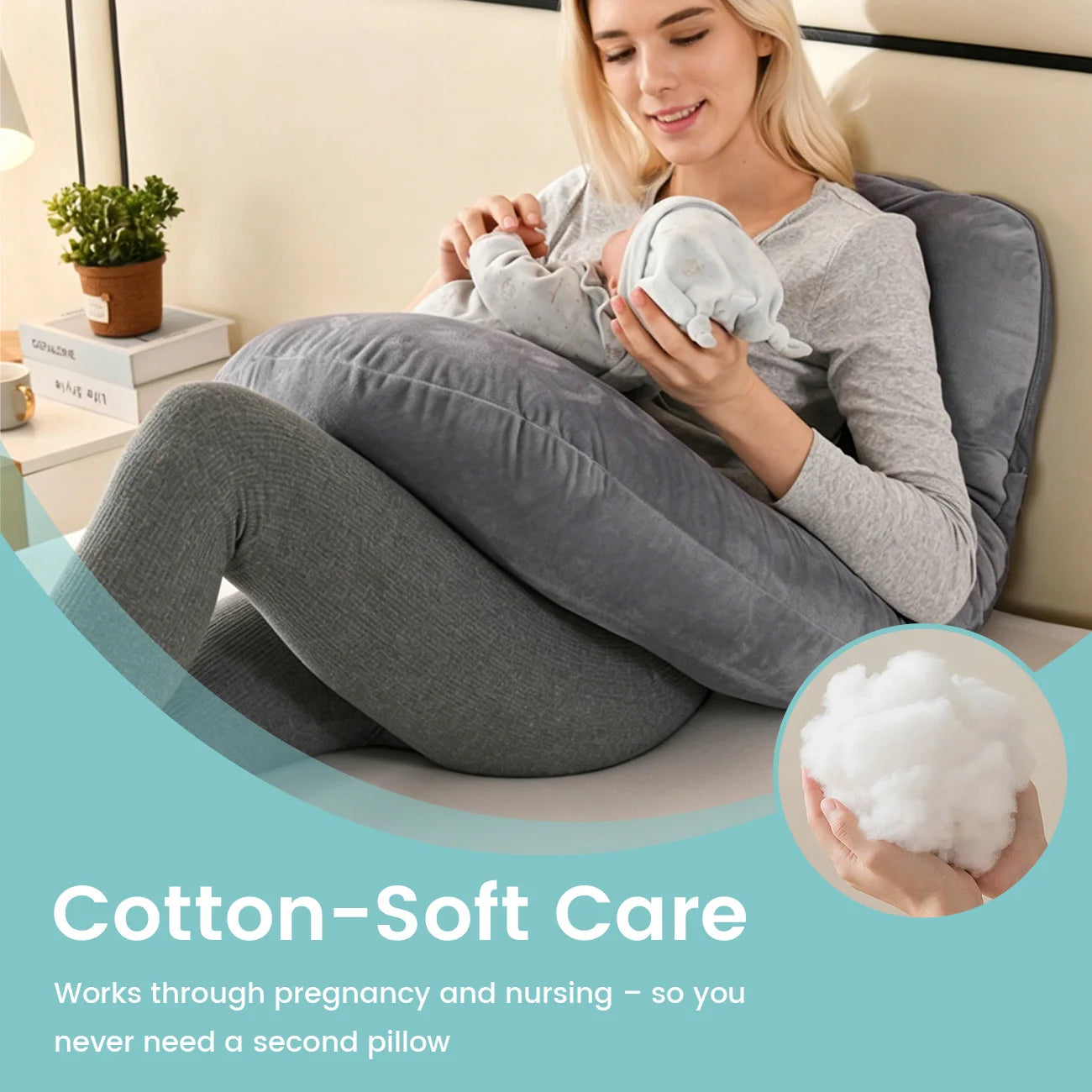 G-Shape Maternity Pillow - Ultimate Full Body Support for Expecting Moms