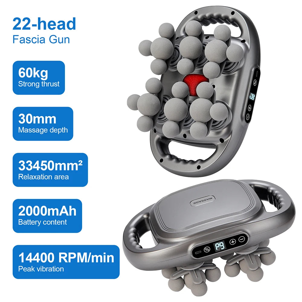 Advanced Vibration Therapy Massager with 42 Heads for Full-Body Relief