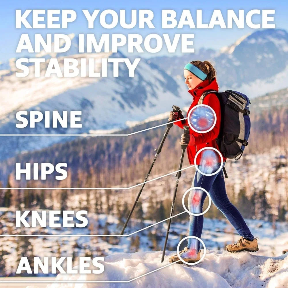 Lightweight Telescopic Trekking Poles for Hiking & Outdoor Adventures