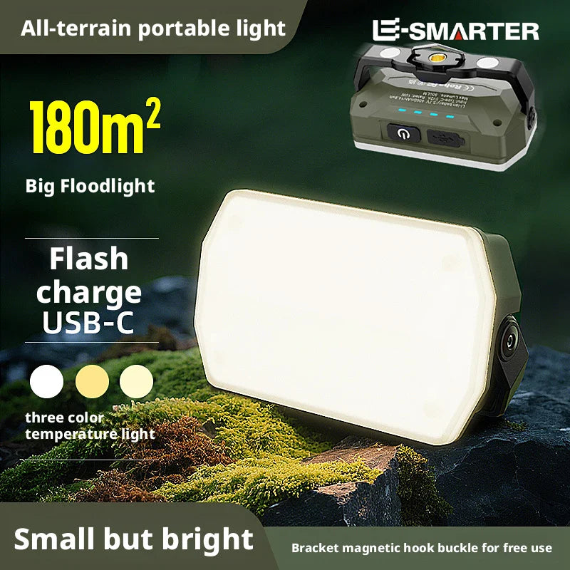ESMARTER LED Camping Lantern - Ultra Bright, Rechargeable, Magnetic Base