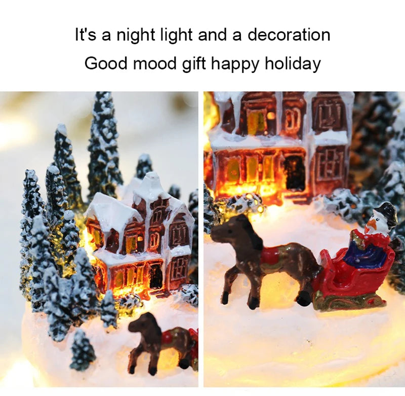 Enchanting Christmas House LED Night Light - Perfect Holiday Decor